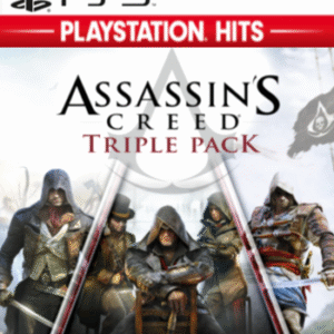 Assassin’s Creed Triple Pack: Black Flag + Unity + Syndicate – PlayStation 5 – Mídia Digital