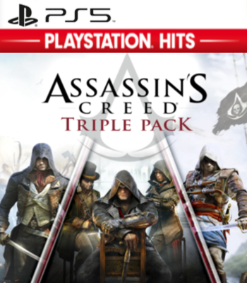 Assassin’s Creed Triple Pack: Black Flag + Unity + Syndicate – PlayStation 5 – Mídia Digital