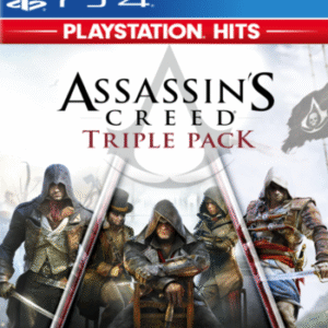 Assassin’s Creed Triple Pack: Black Flag + Unity + Syndicate – PlayStation 4 – Mídia Digital