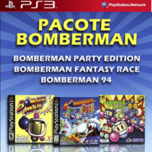 Bomberman 94 + Bomberman Party Edition + Bomberman Fantasy Race – PlayStation 3 – Mídia Digital