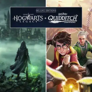 Pacote Edição Deluxe Hogwarts Legacy + Harry Potter: Campeões do Quadribol Playstation 4 Mídia Digital
